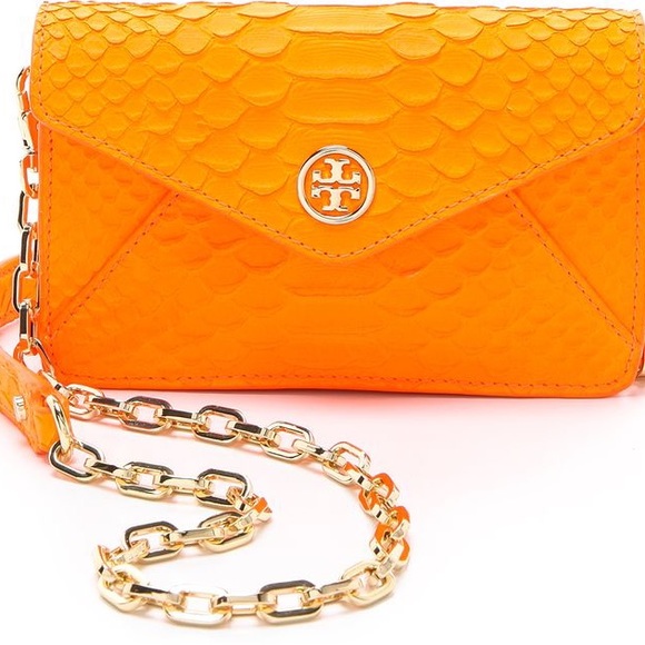Rare orange Tory Burch purse - Picture 4 of 12